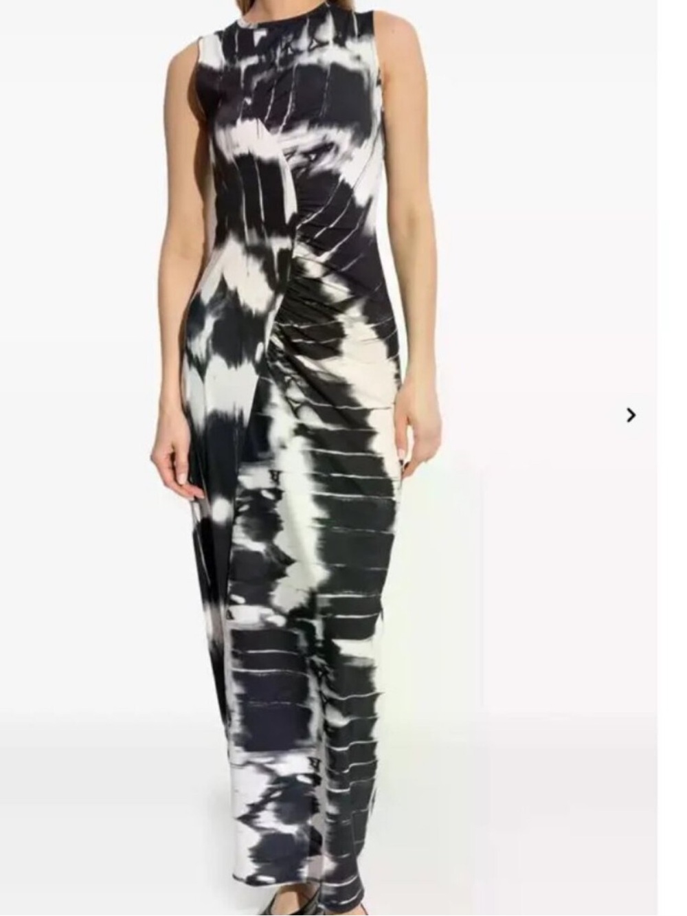 Samsoe Samsoe Saandreas in color “Windows Black” Maxi Dress, Size M.